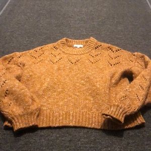 Madewell Women's size Large Brown Crop Sweater